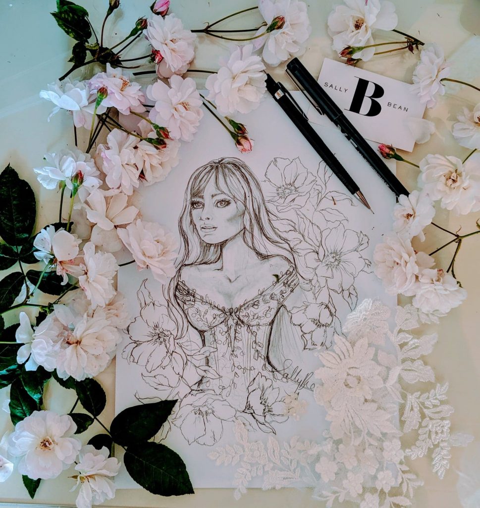 Sally Bean Couture creating magic